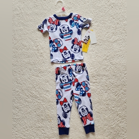 New baby girl summer clothes bundle of Snoopy dress and Disney pajamas size 12 m - Picture 9 of 9